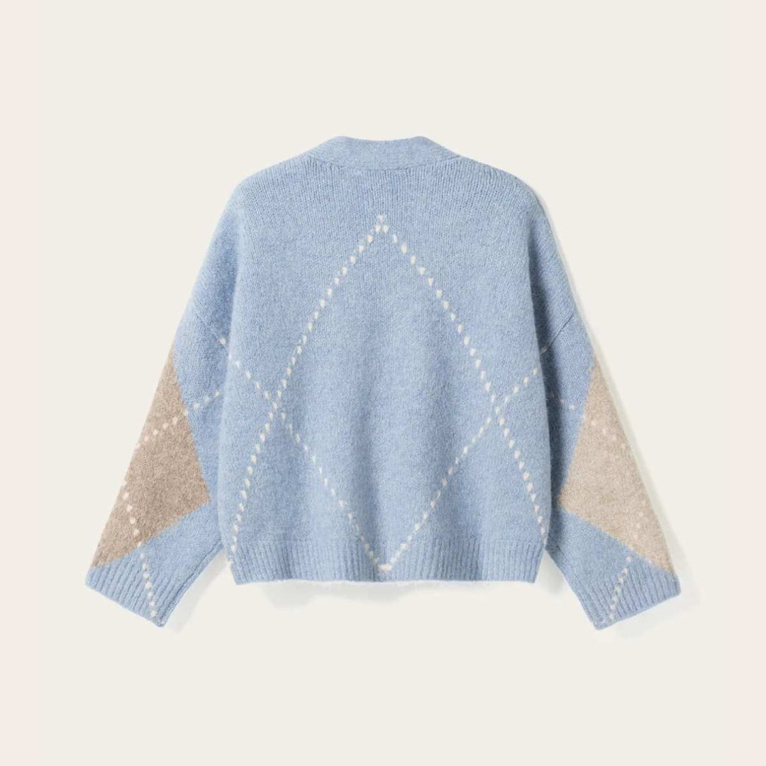 Noella N-Laiana Knit Cardigan Sky Blue Mix