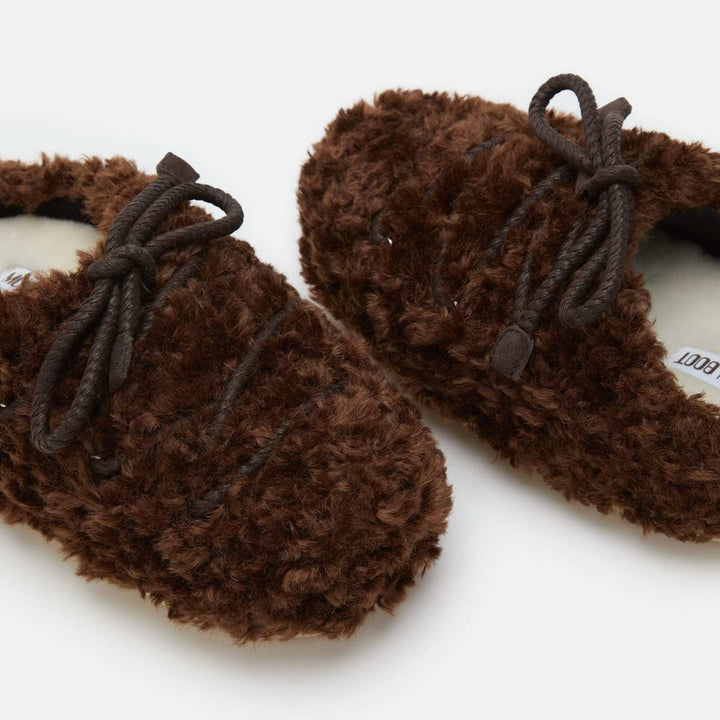 Moon Boots EVX Mule Curly Dark Brown