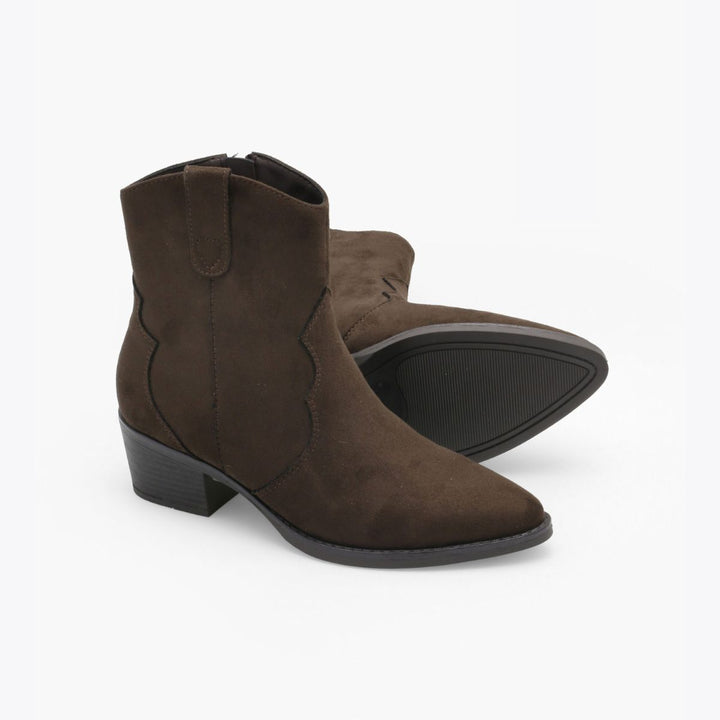Roberto Rosso Western Boot Low Dark Brown W
