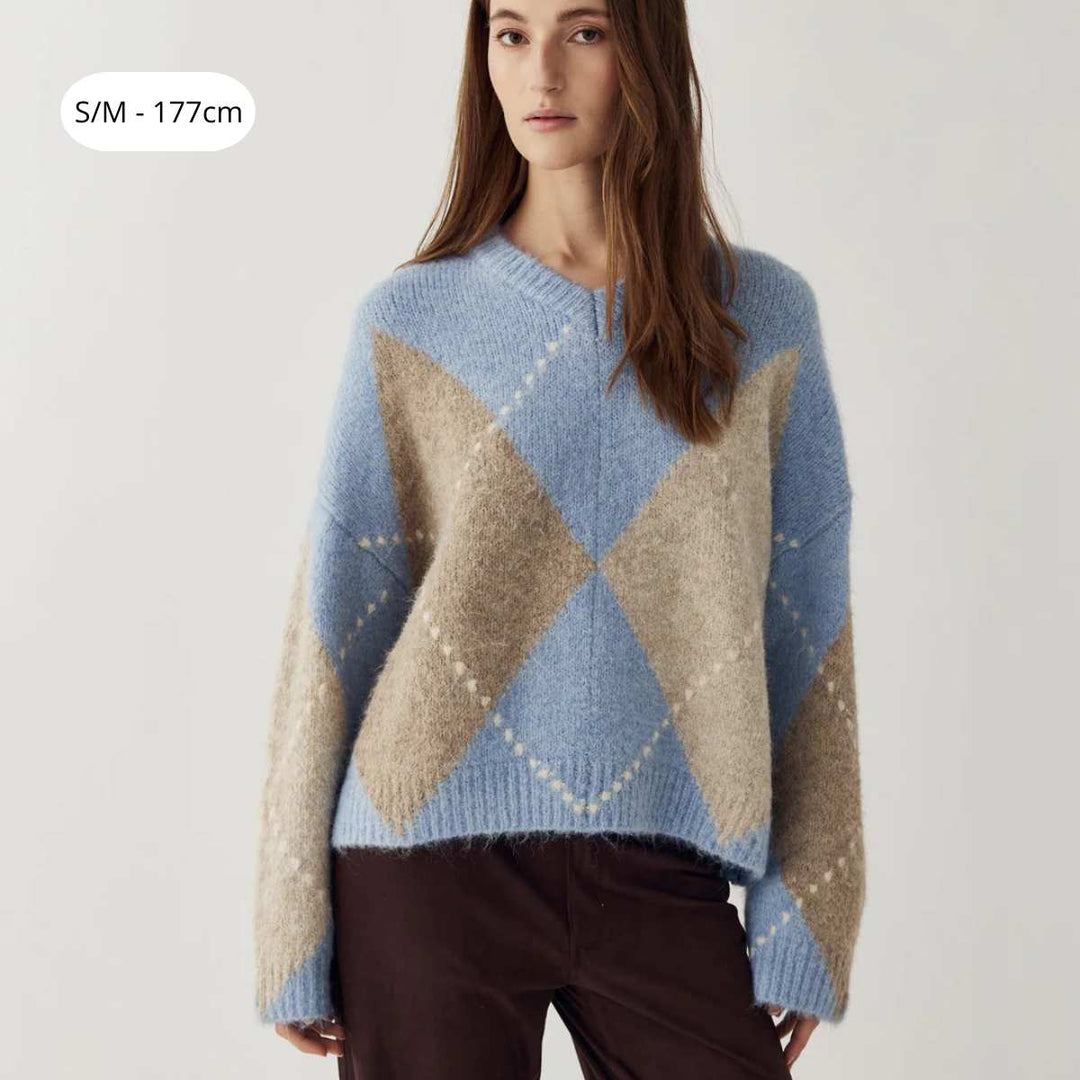 Noella Lai Knit Sky Blue Mix
