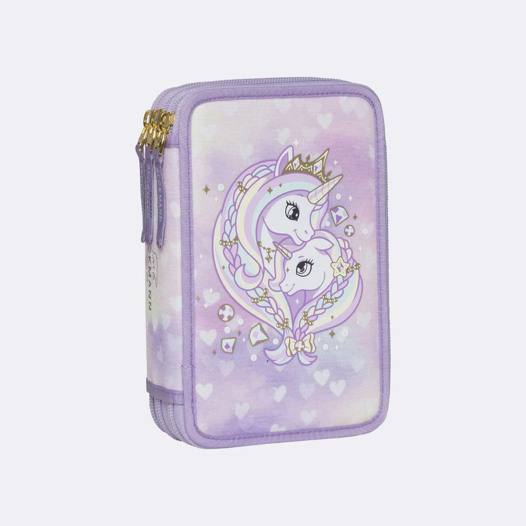 Beckmann Trippelt pennal Unicorn Princess Purple