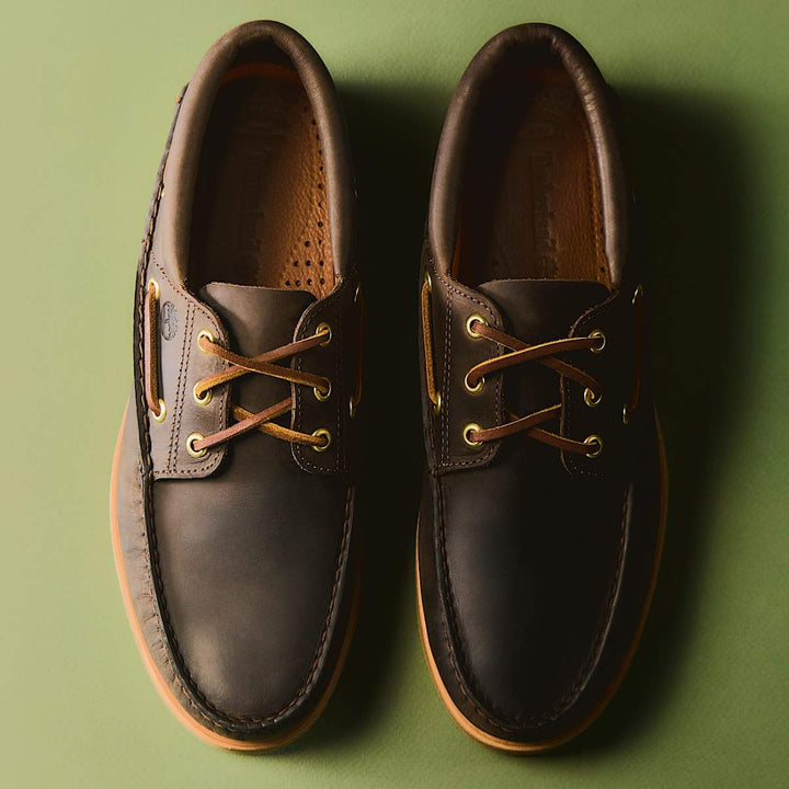 Timberland Crafted Boat Shoe Dark Brown Full Grai M