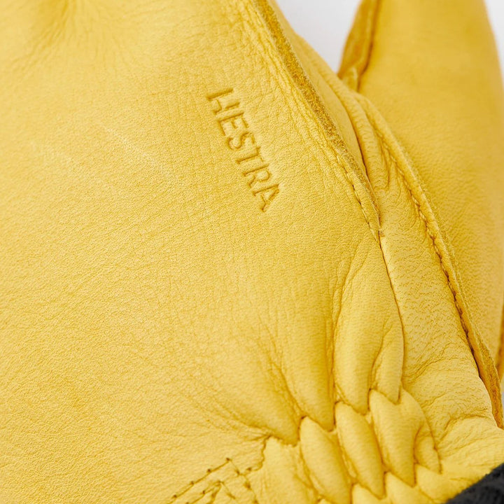 Hestra Deerskin Primaloft Rib Natural Yellow