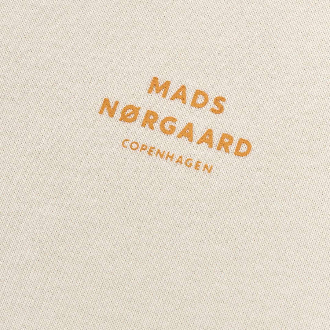 Mads Nørgaard Standard Crew Logo Sweat Vanilla Ice