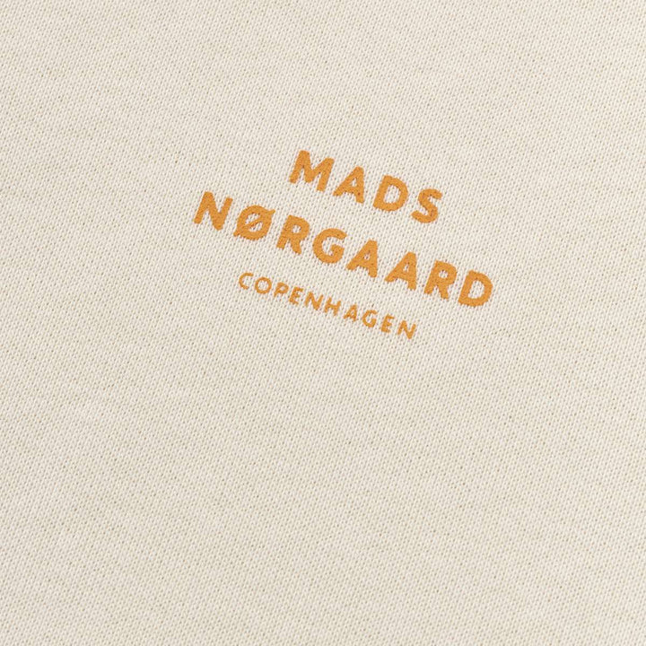 Mads Nørgaard Standard Crew Logo Sweat Vanilla Ice