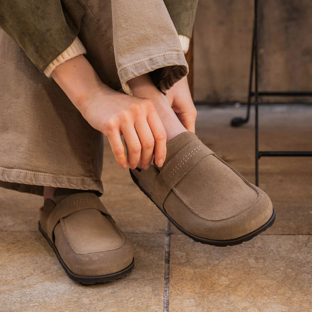 Shepherd Tøffel Petra Taupe Suede W