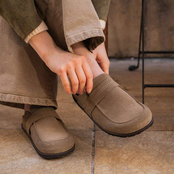 Shepherd Tøffel Petra Taupe Suede W