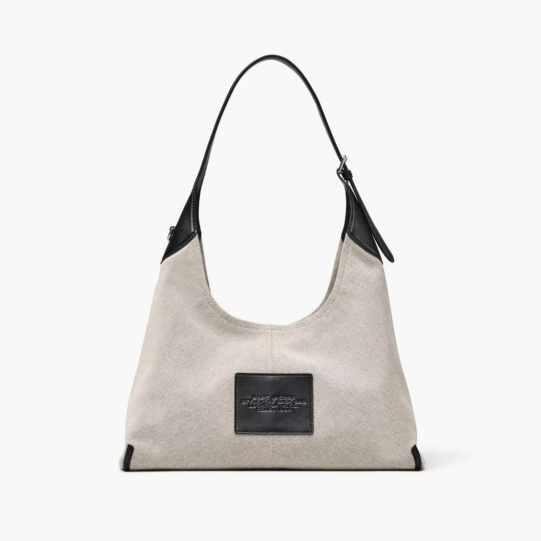 Marc Jacobs The Belted Sack Canvas Leather Ivory/Black