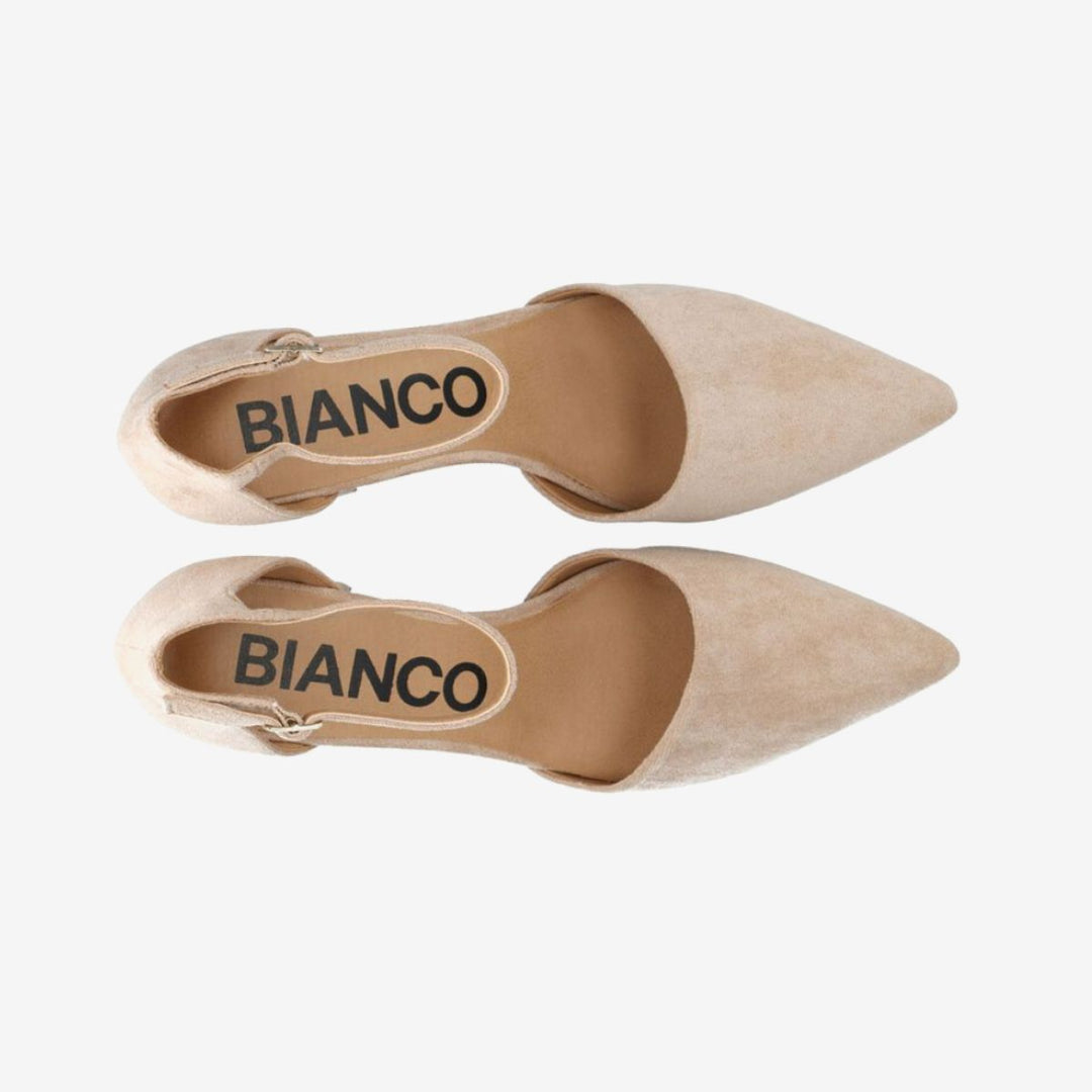 Bianco Biadevived Pumps Micro Suede Nougat W