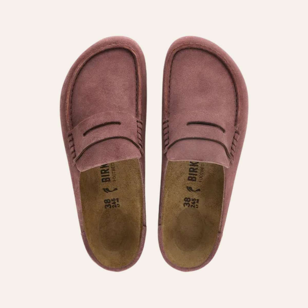 Birkenstock Naples Wrapped Suede Leather Pepper W