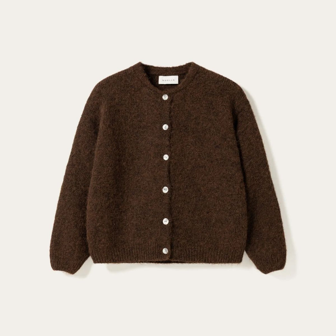 Noella Mata Knit Cardigan Chocolate