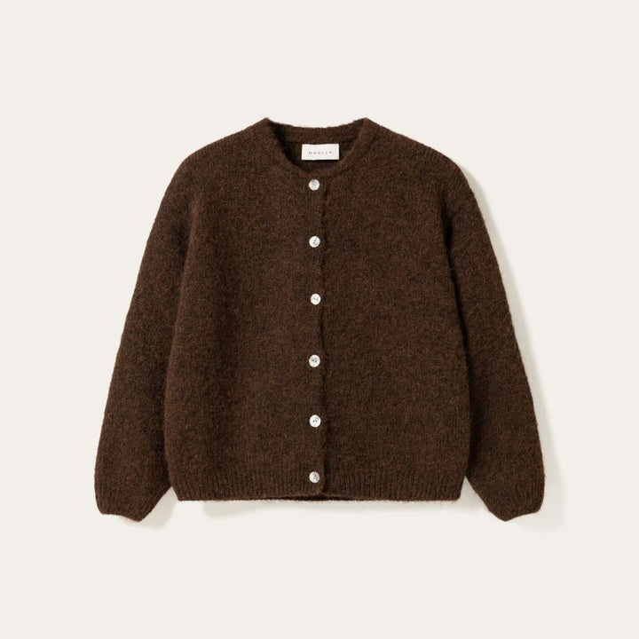 Noella Mata Knit Cardigan Chocolate