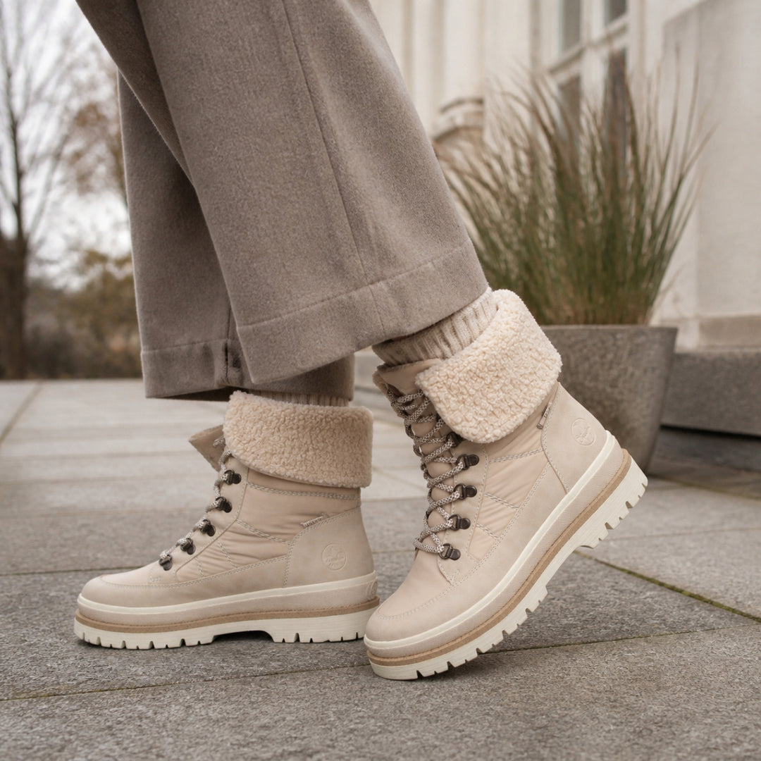 Rieker Vinterboots Cuddly Beige W
