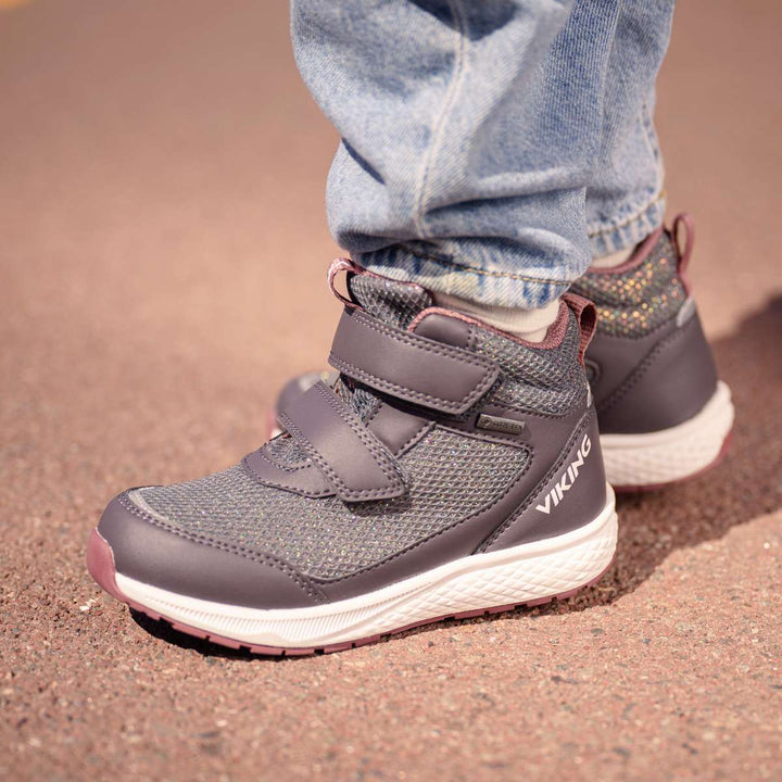 Viking Bouncy Glitter Mid GTX Charcoal B