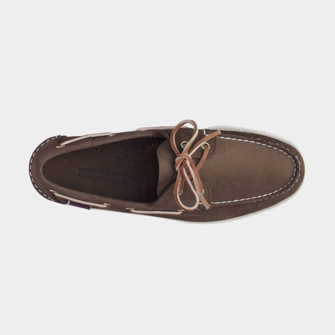 Sebago Docksides Portland Nubuck Dark Brown M