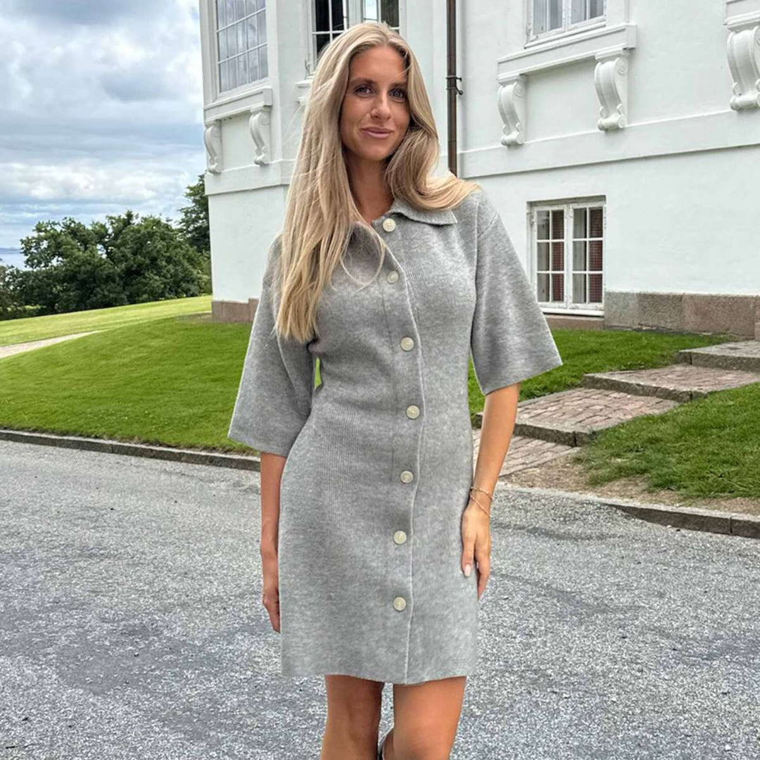 BYIC Oliviaic Knit Dress Grey