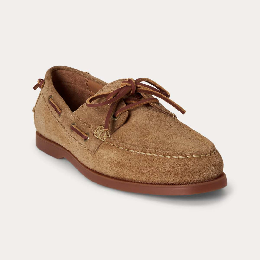 Ralph Lauren Merton Suede Boat Shoe Desert Tan M