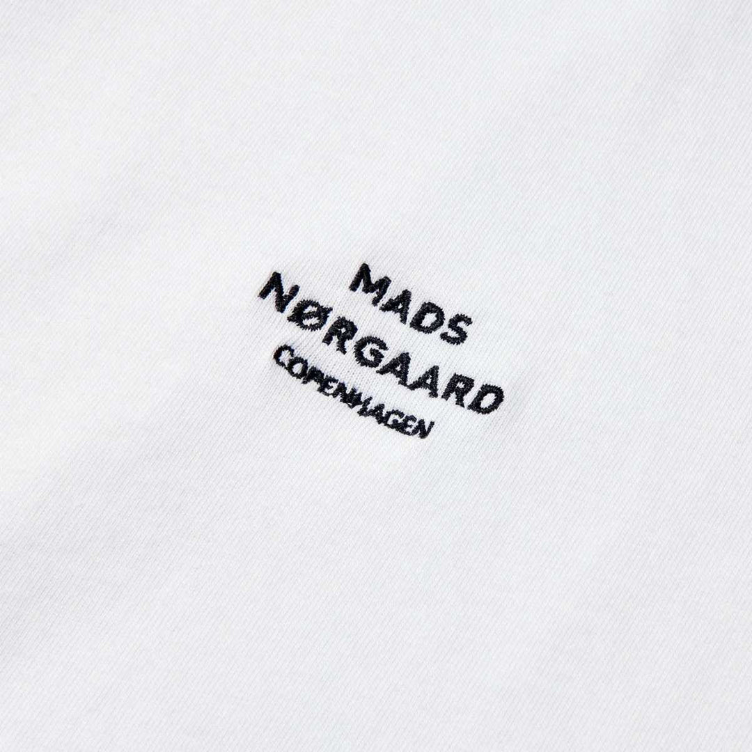 Mads Nørgaard Cotton Logo Tee White