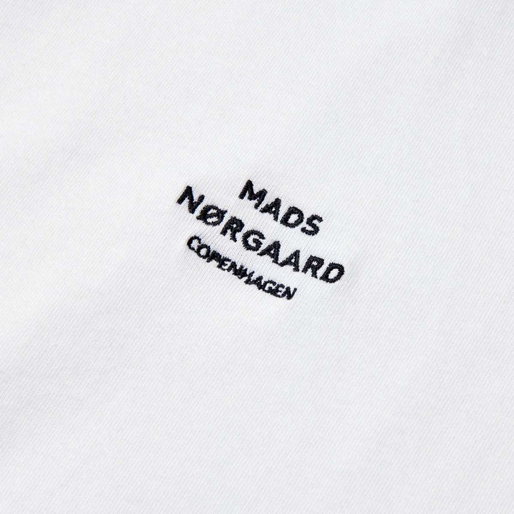 Mads Nørgaard Cotton Logo Tee White