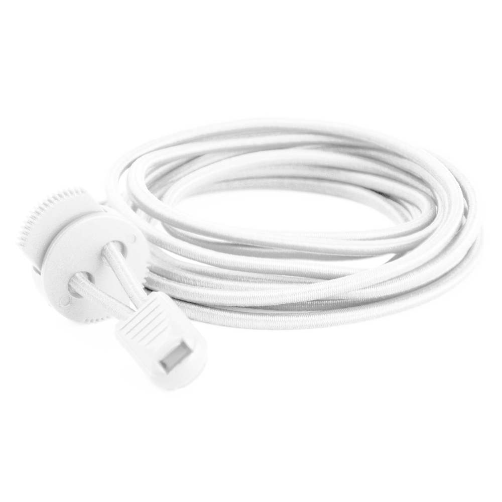 2GO Elastic Quicklaces 975 White 130com