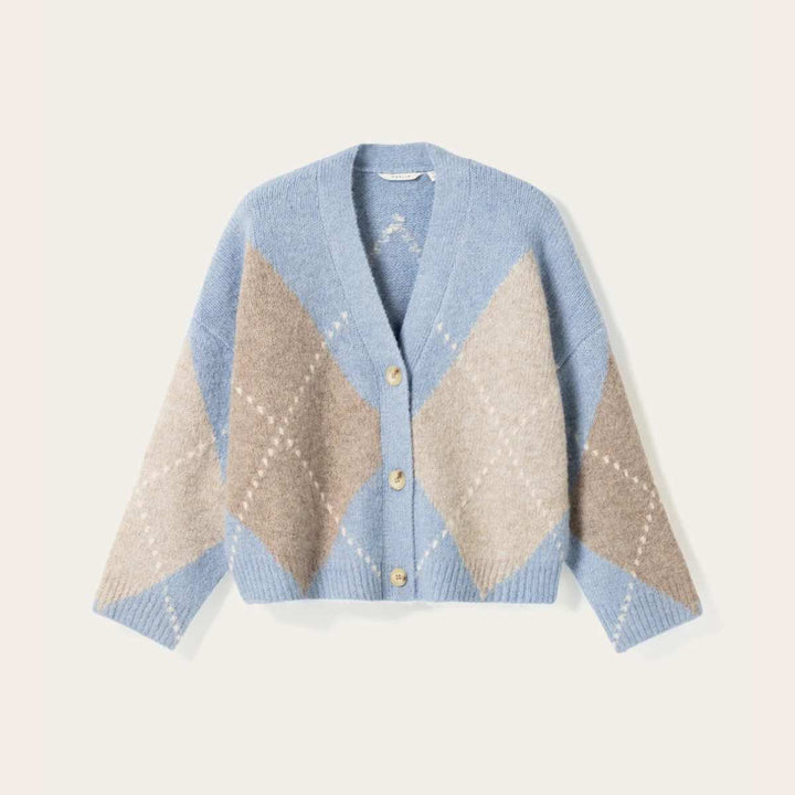 Noella N-Laiana Knit Cardigan Sky Blue Mix
