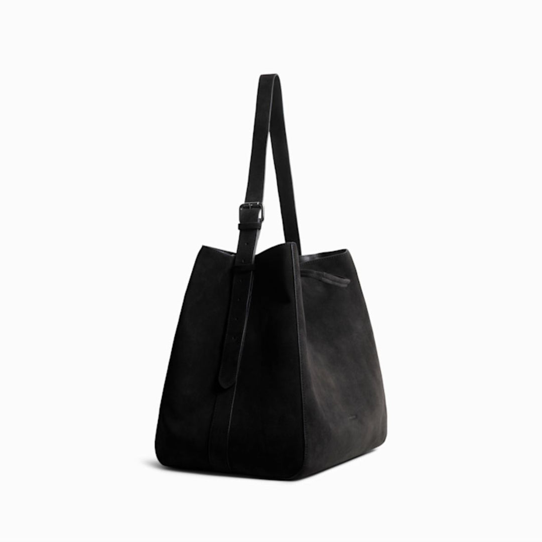 Jim Rickey Sac Large Suede Ebony