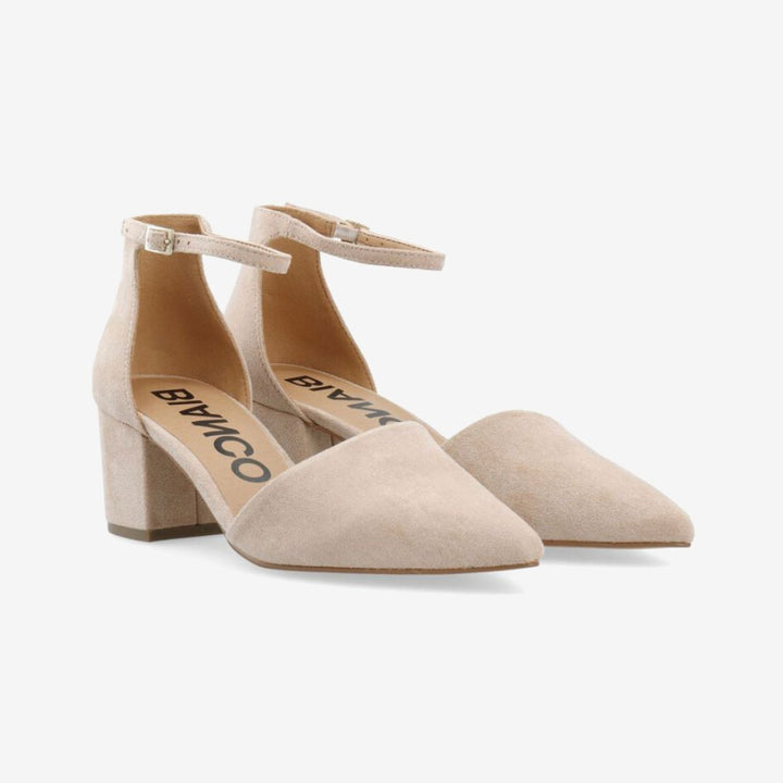 Bianco Biadevived Pumps Micro Suede Nougat W