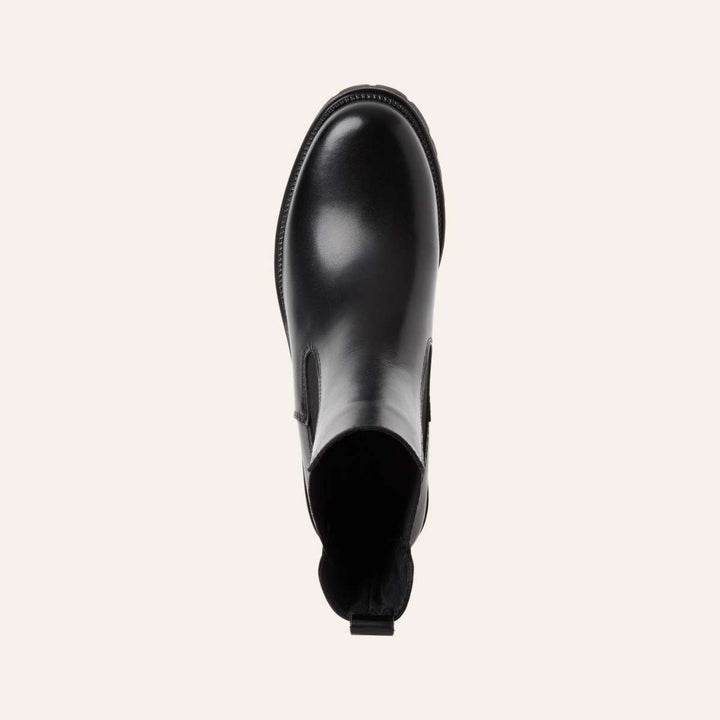 Tamaris Leather Chelsea Boot Black W
