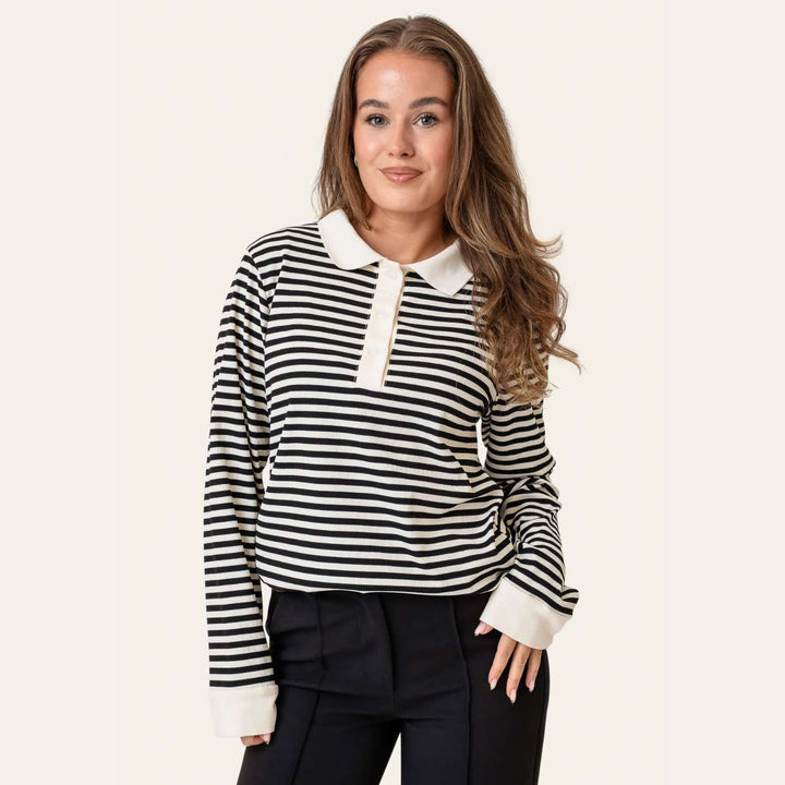 BYIC CarlyIC Polo Black Stripes