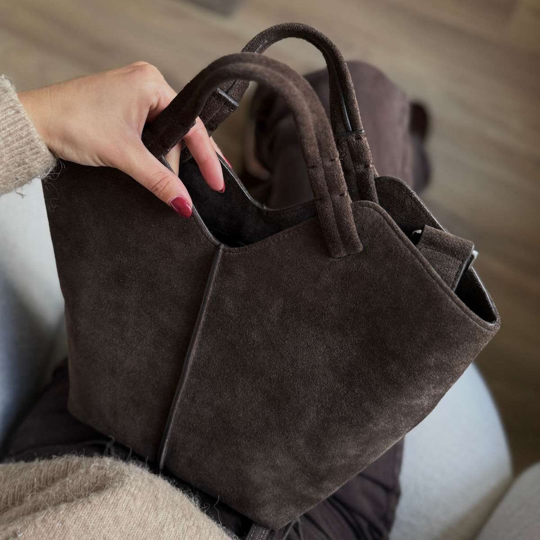 Jim Rickey Maya Suede Truffle