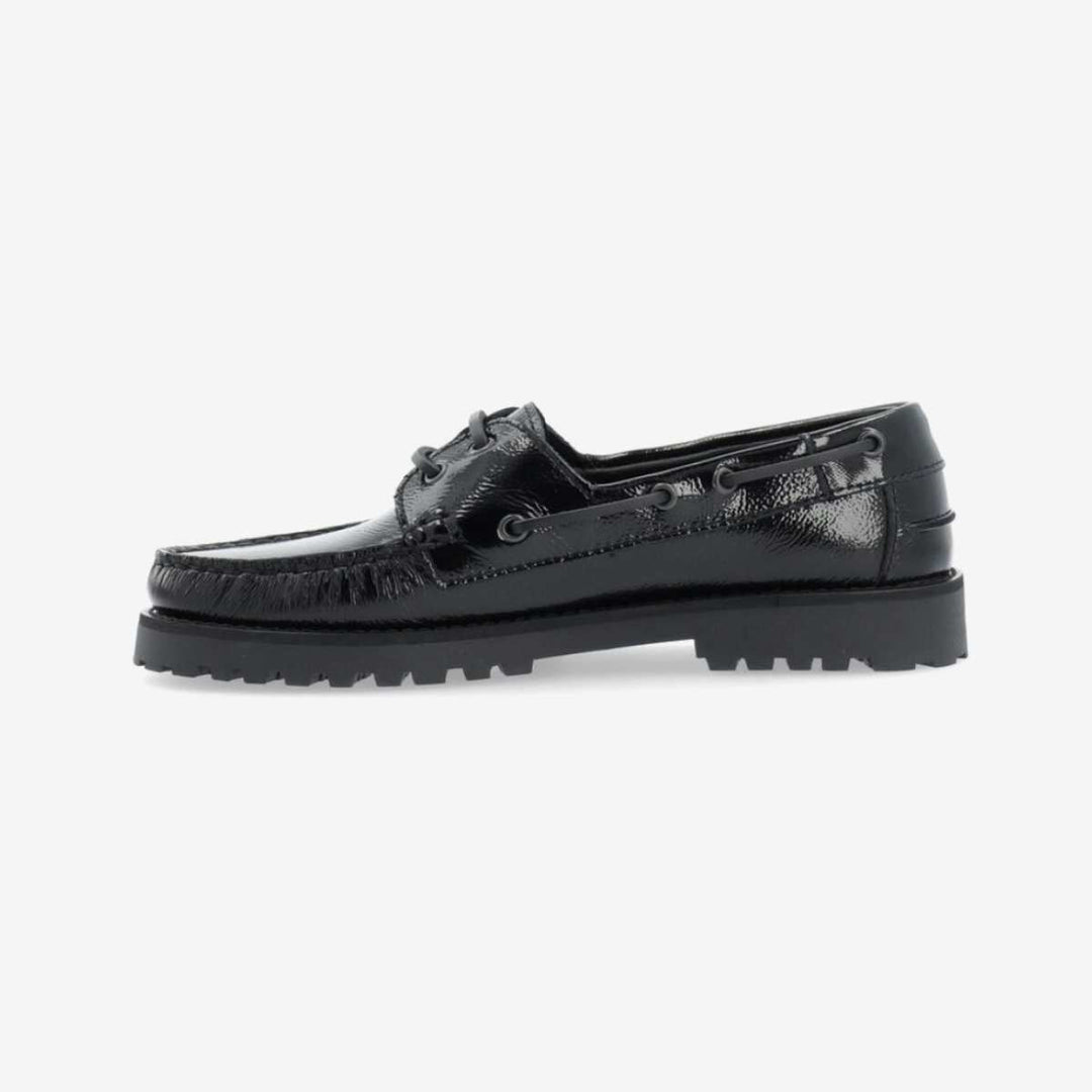Bianco Biacapri Boat Shoe Nappalak Black W