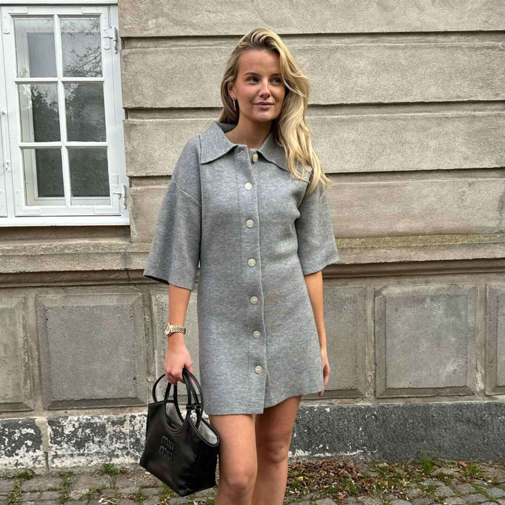 BYIC Oliviaic Knit Dress Grey – bilde 2