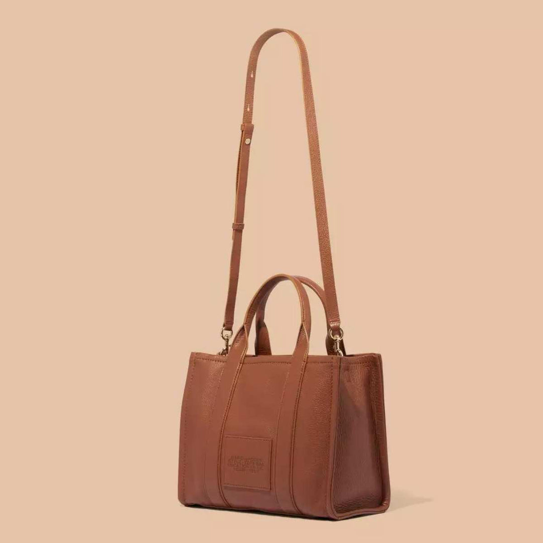 Marc Jacobs Leather Tote Bag Medium Argan Oil