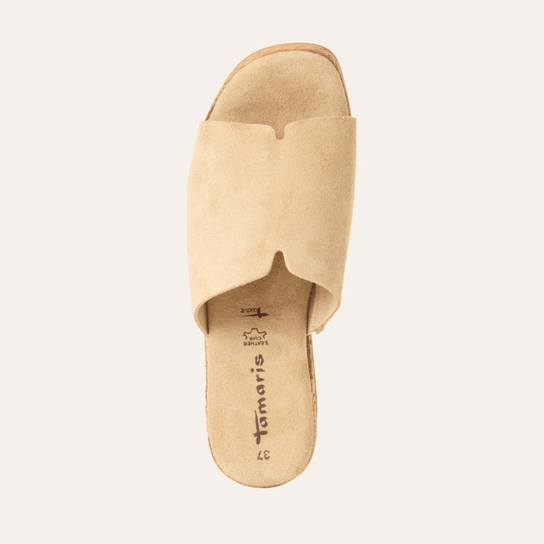 Tamaris Sandal Beige Suede W