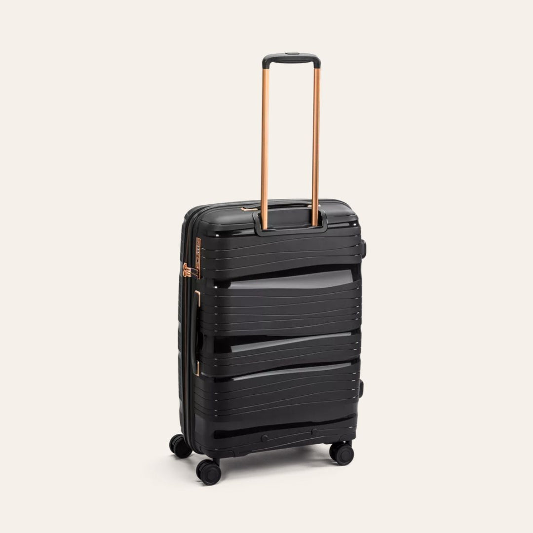 North Pioneer Koffert Medium 67cm Trolley 70L Black/Gold
