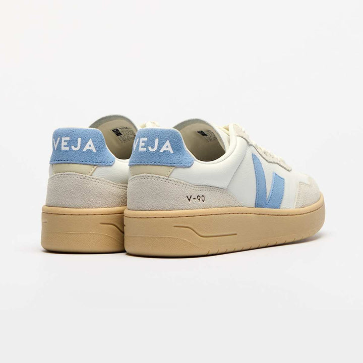 Veja V-90 Leather Extra White Aqua/Natural M