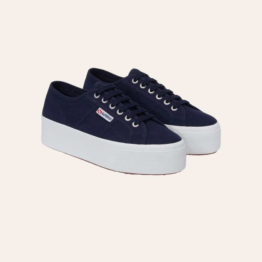 Superga 2790 Platform Navy/White W