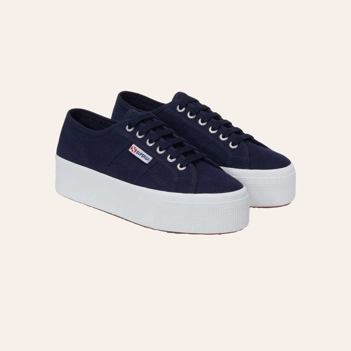 Superga 2790 Platform Navy/White W