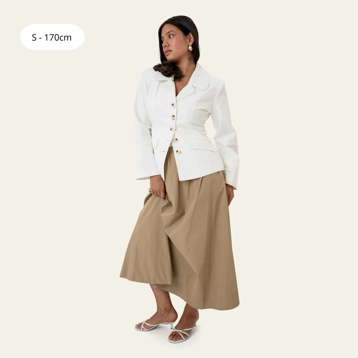 BYIC MilleIC Long Skirt Beige Khaki