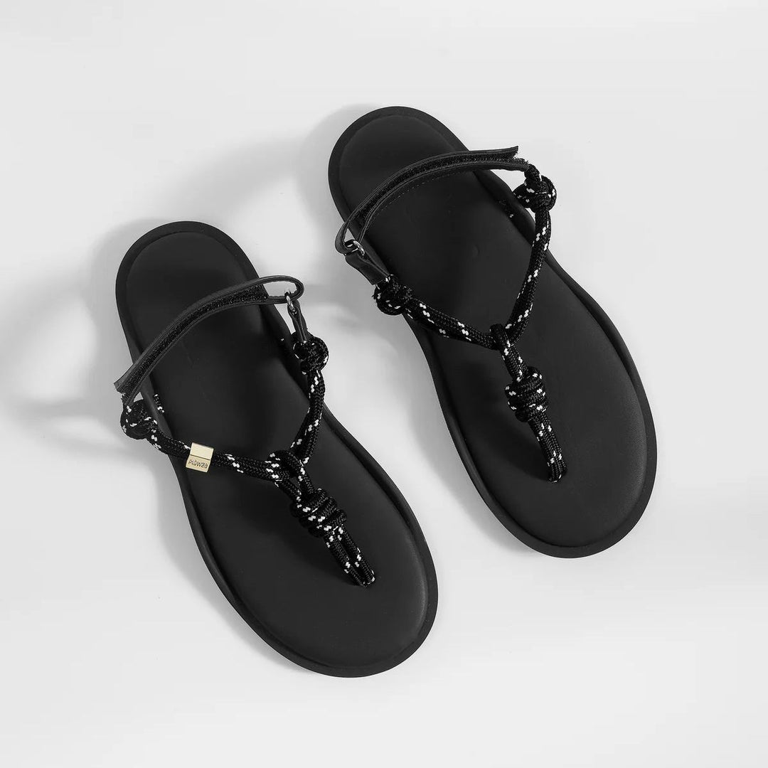 Flòwze FLÒ Ropes Sandal Black W