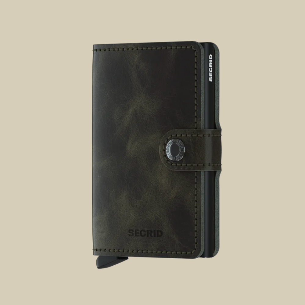 Secrid Mini Wallet Vintage Olive Black