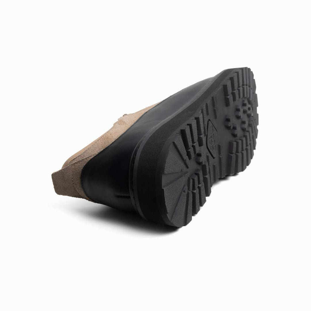 MONO Allo Cap Leather/Suede Taupe Black M