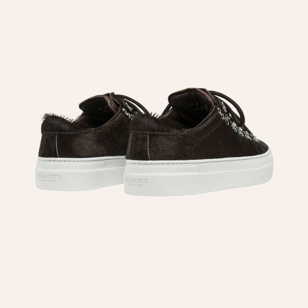 Diemme Marostica Low Platform Dark Brown Haircalf Mogano W
