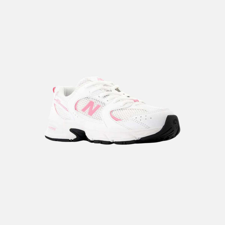 New Balance GR530 White/Signal Pink JR