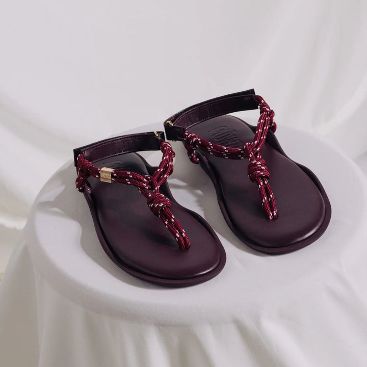 Flòwze FLÒ Ropes Sandal Bordeaux W