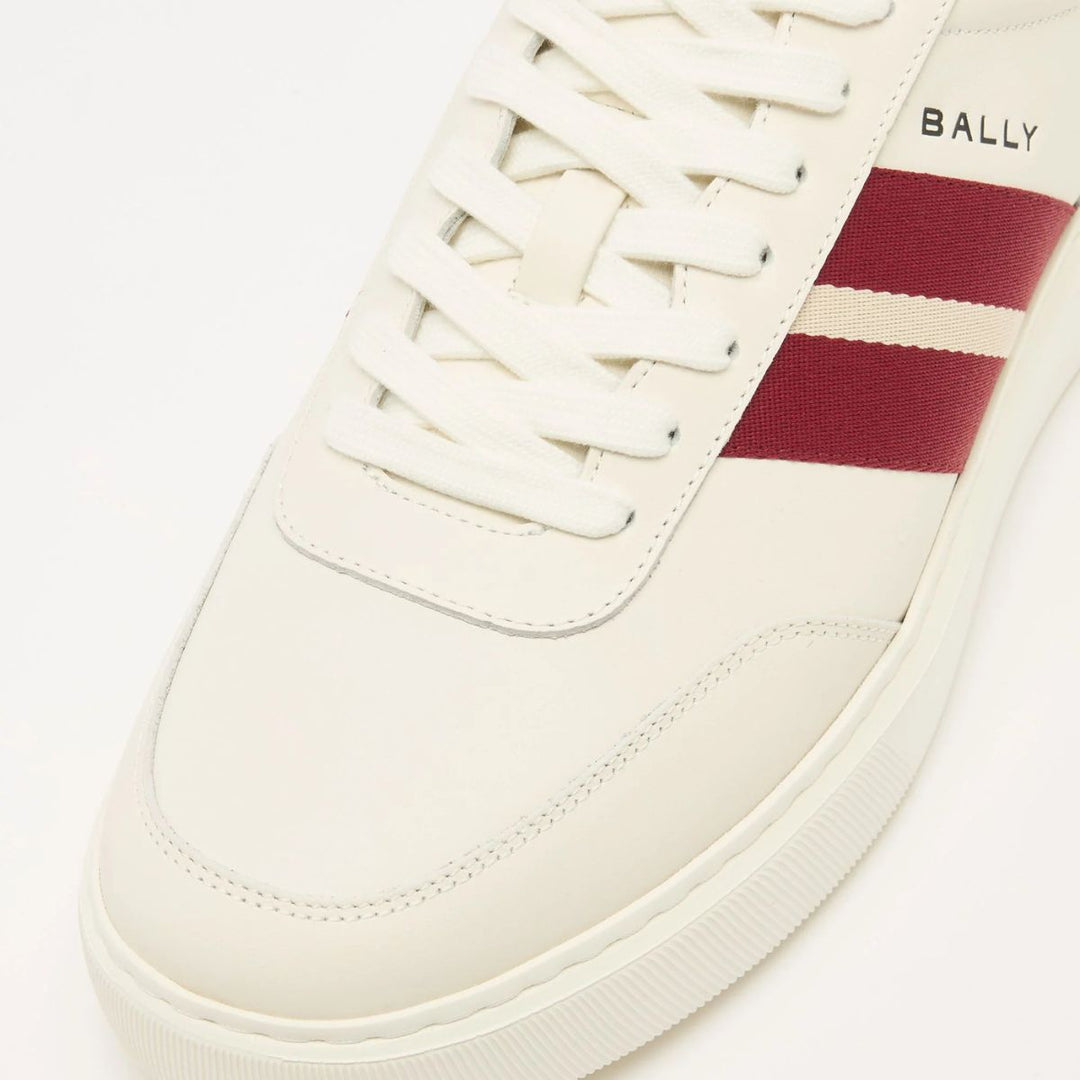 Bally Lift Sneaker White and Red Leather M