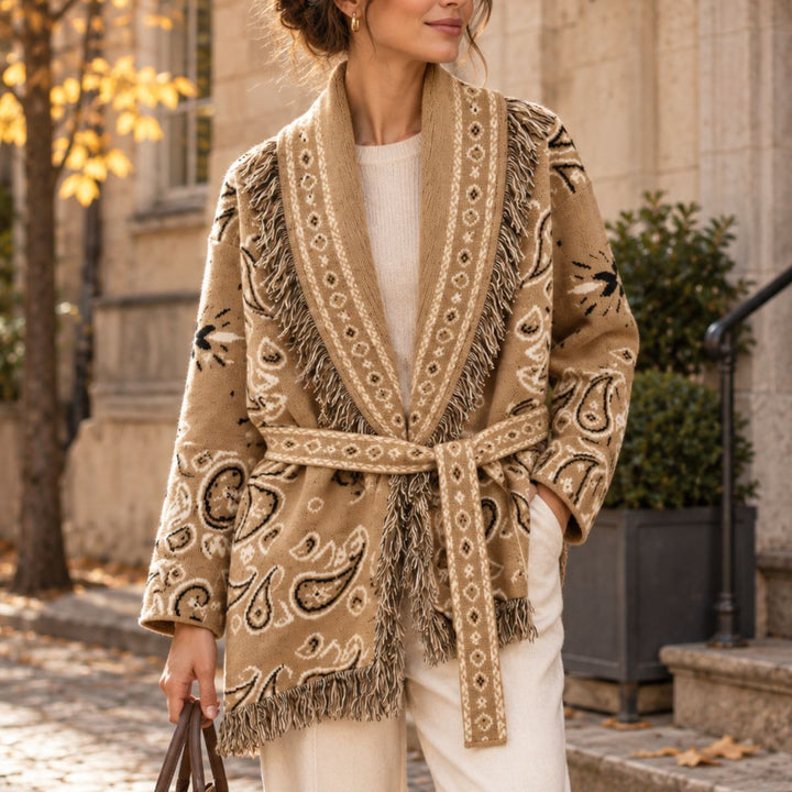 From Paris With Love Frynsejakke Camel