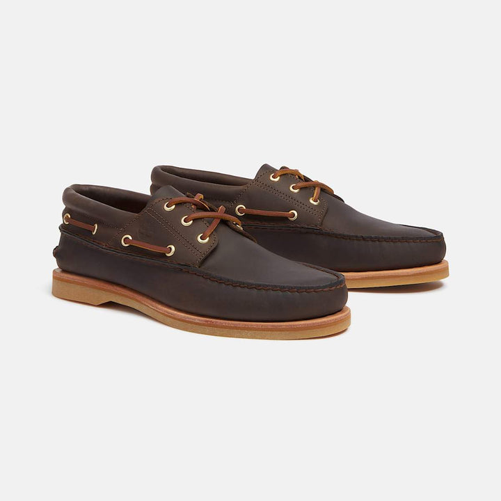 Timberland Crafted Boat Shoe Dark Brown Full Grai M