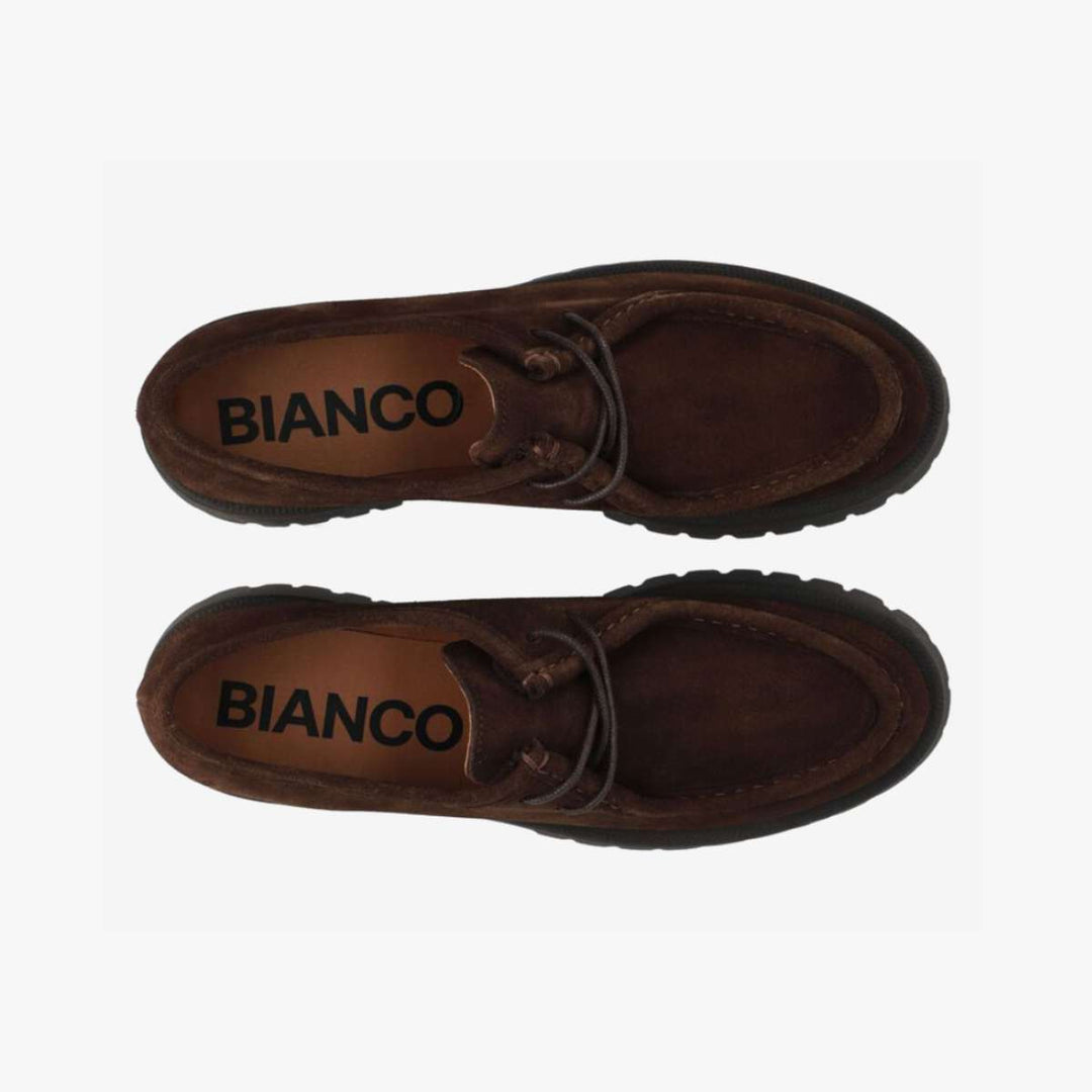 Bianco Bialeo Moc Toe Shoe Suede W