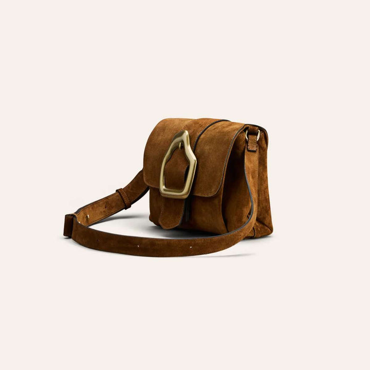 Cala Jade Nami Mini Camel Suede Gold